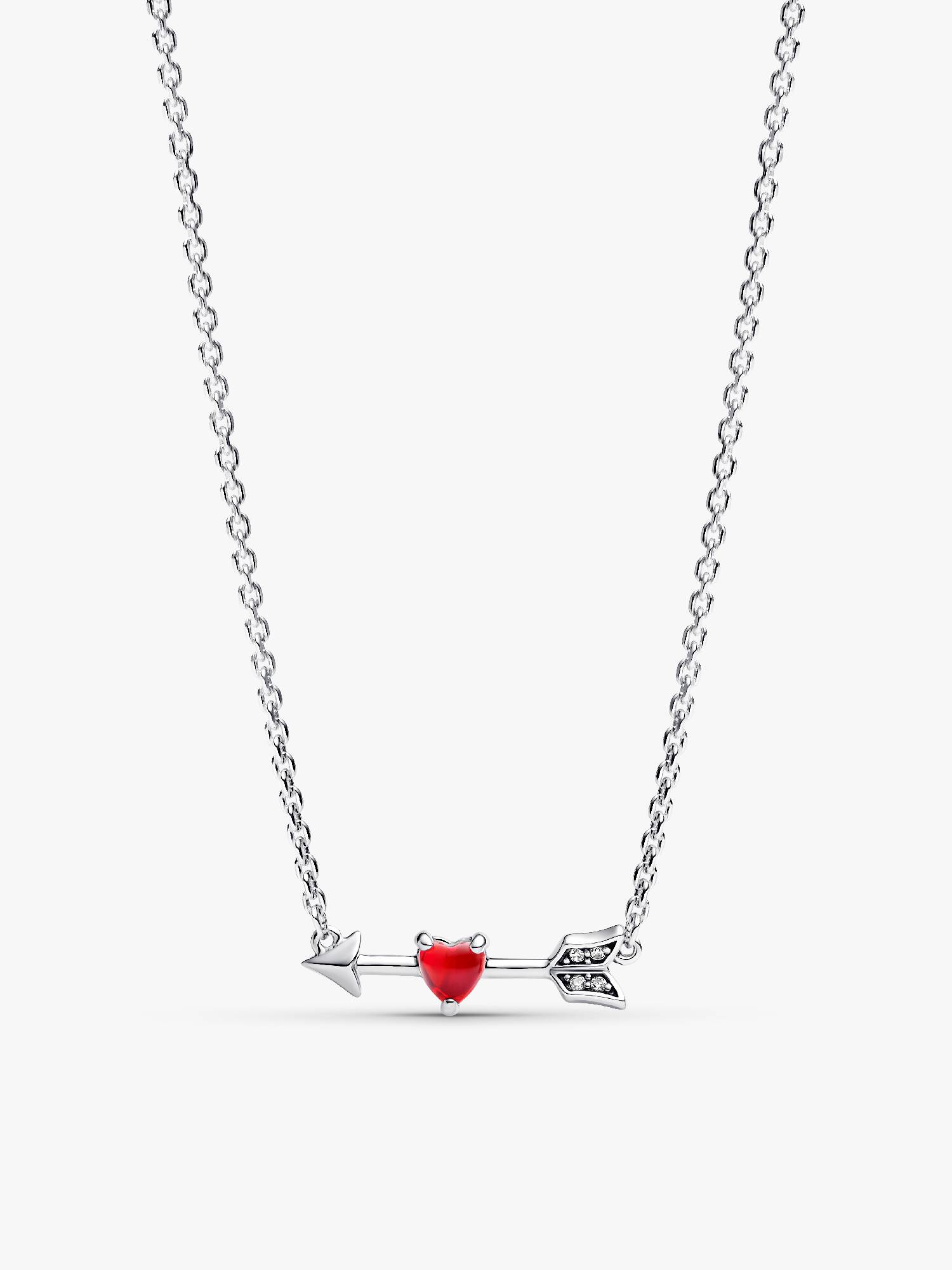 Collar Flecha y Corazón Cristal de Murano 50 cm