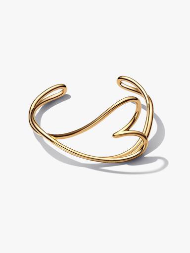 Brazalete Rígido Corazón Forma Orgánica