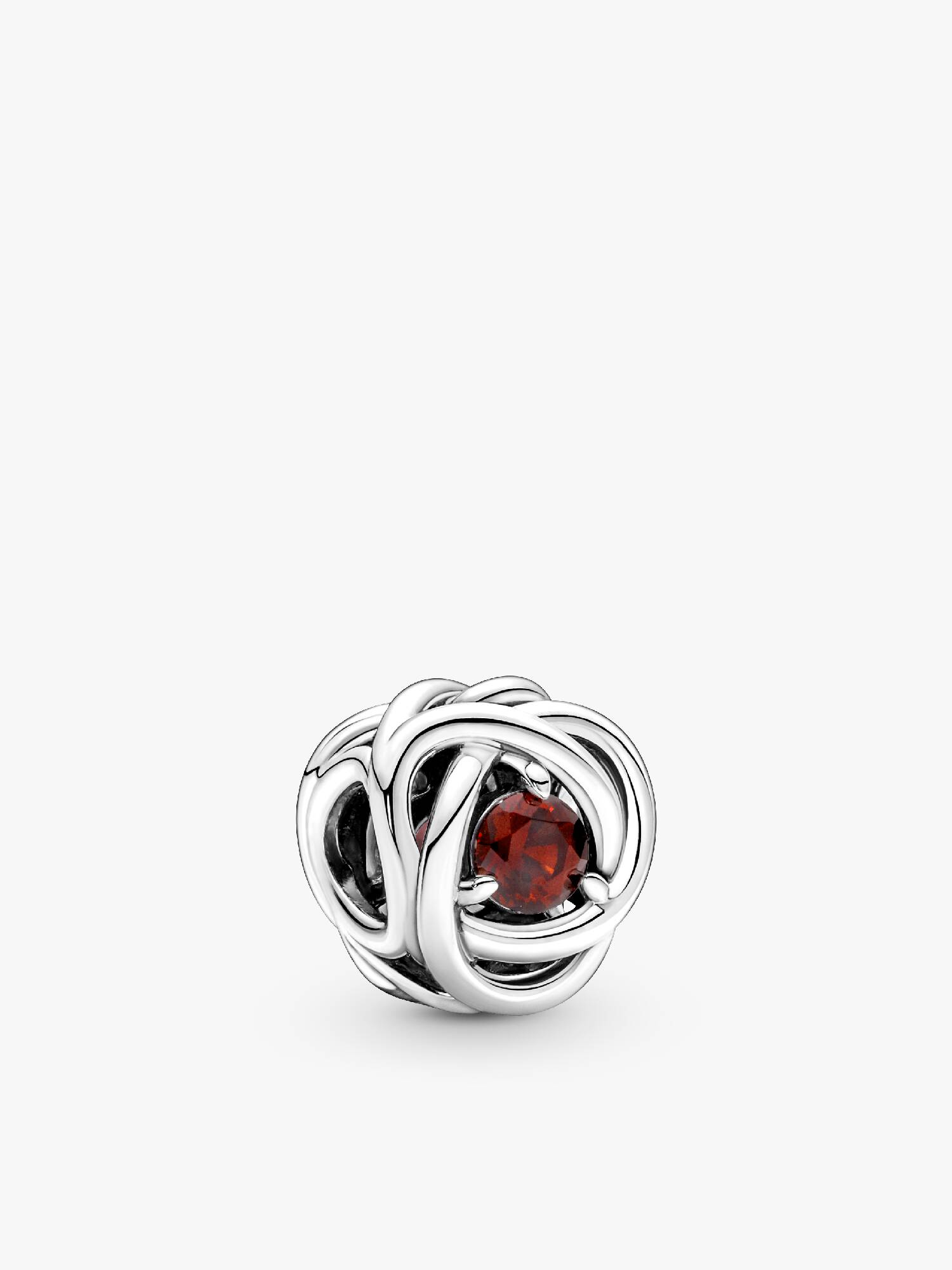 Charm Círculo Eternidad Rojo Talla única