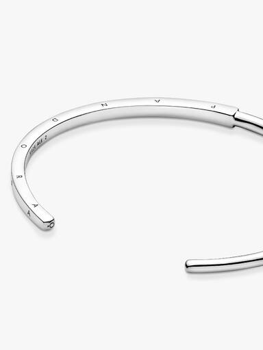 Brazalete rígido abierto I-D Pandora Signature