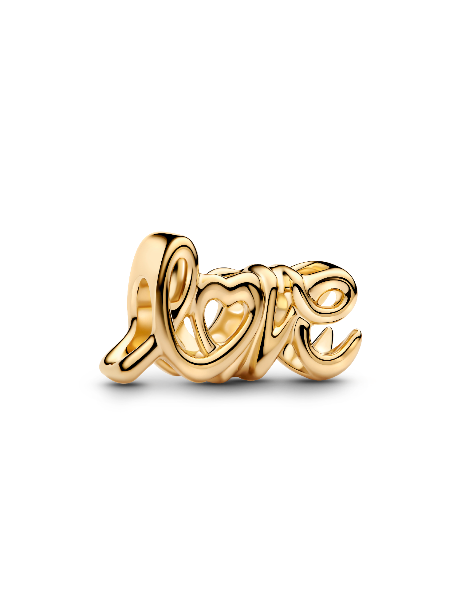 Charm Love Escrito a Mano Dorado