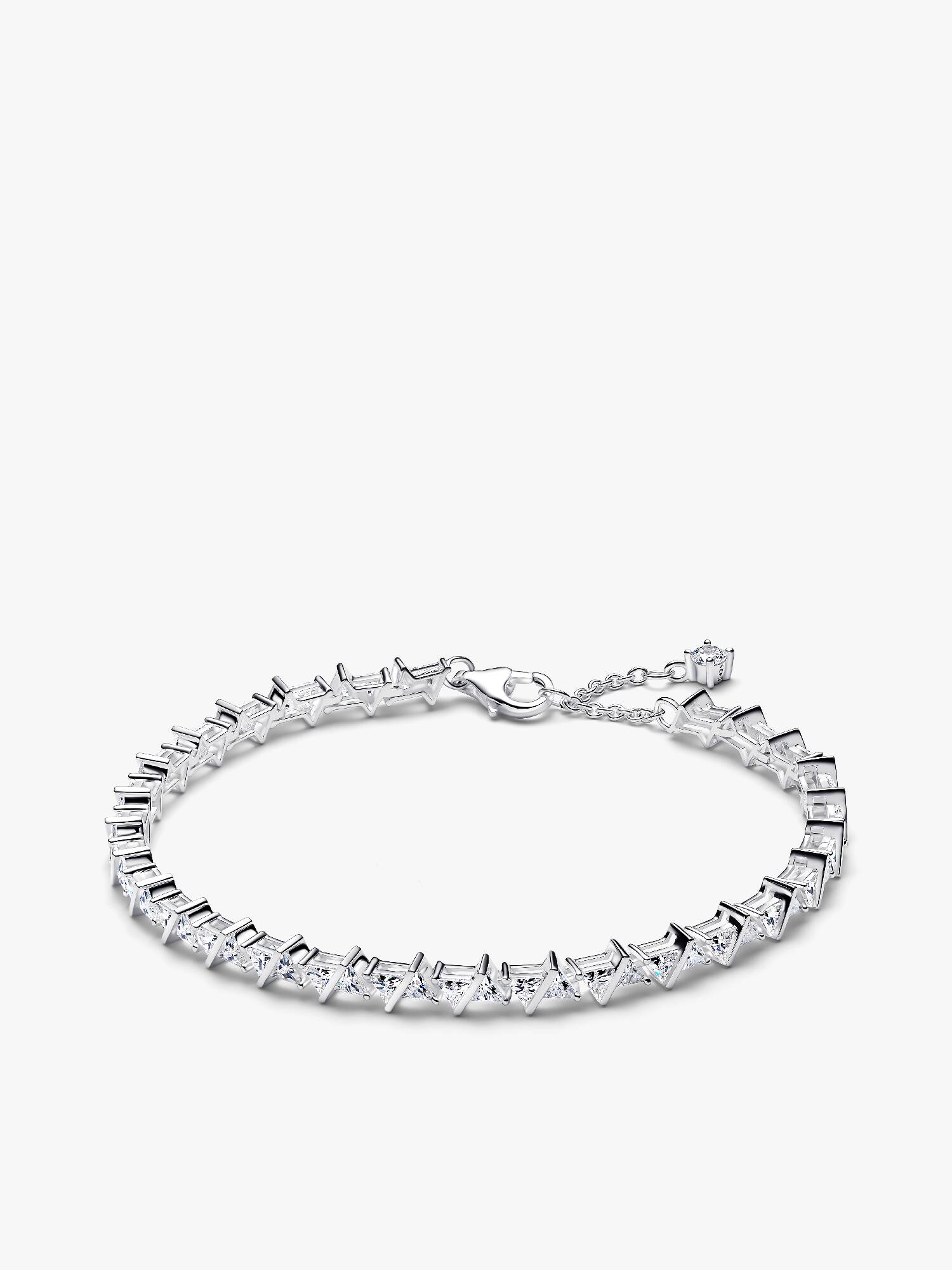 Pulsera de tenis triángulo brillante