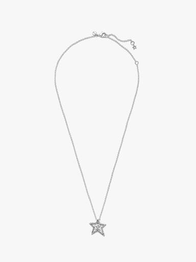 Collar collier Estrella asimétrica en pavé