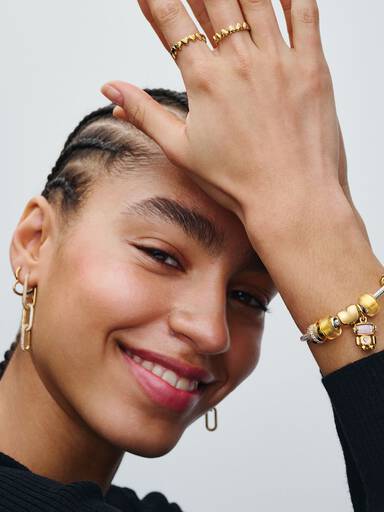 Charm de Clip Fila Brillante Transparente