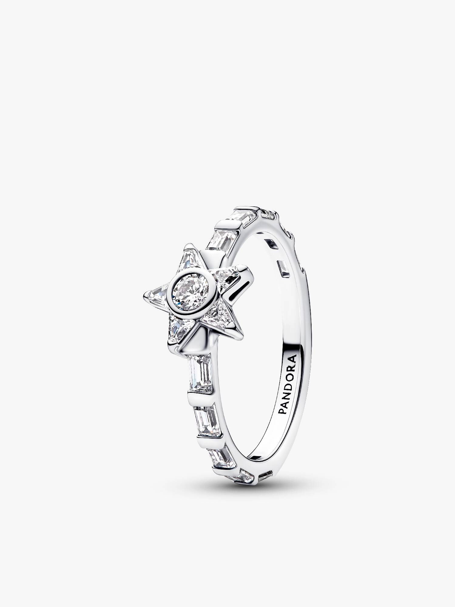 Anillo Baguette Estrella Brillante