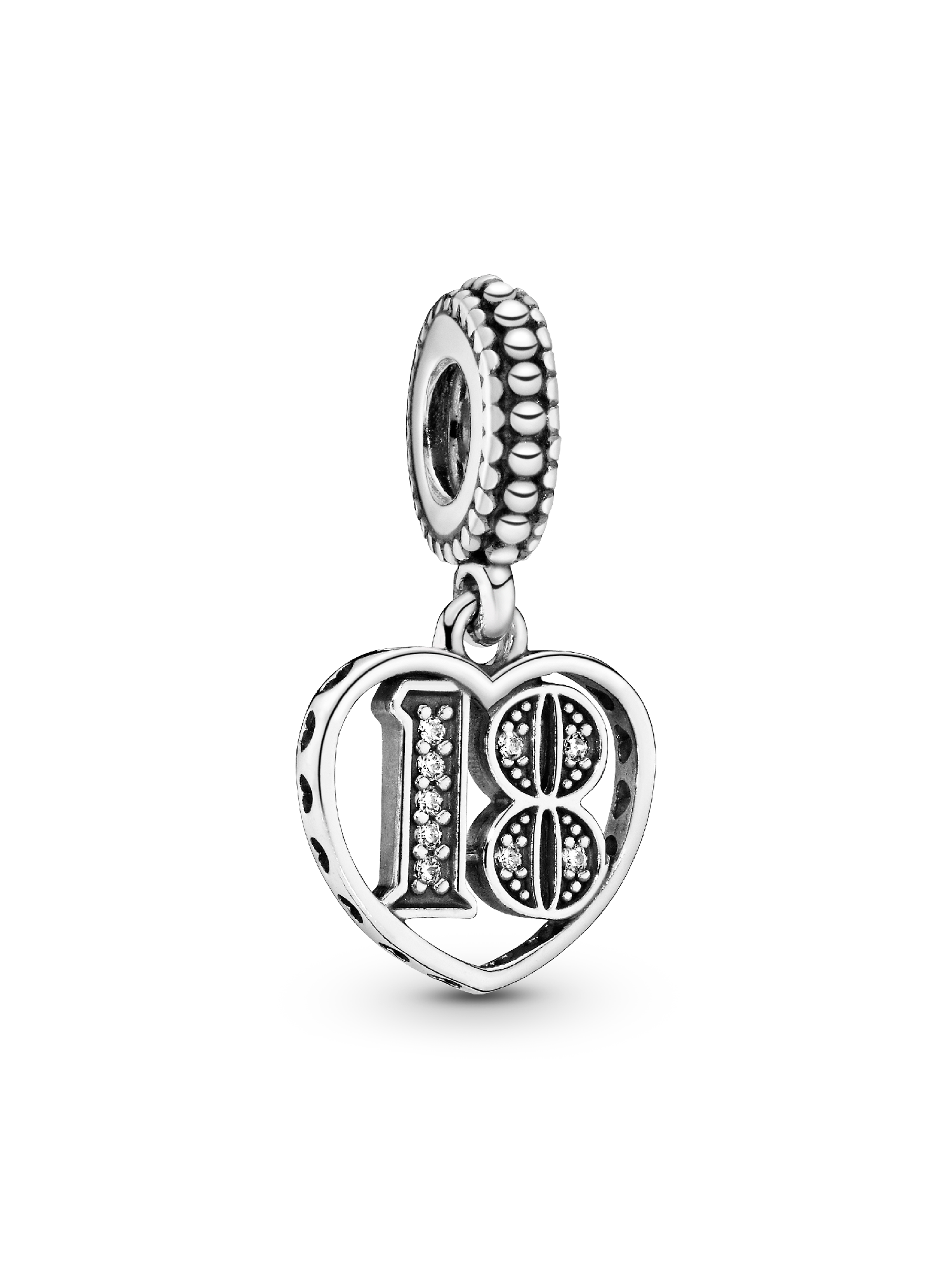 Charm Colgante Feliz Aniversario En Dos Tonos Talla única