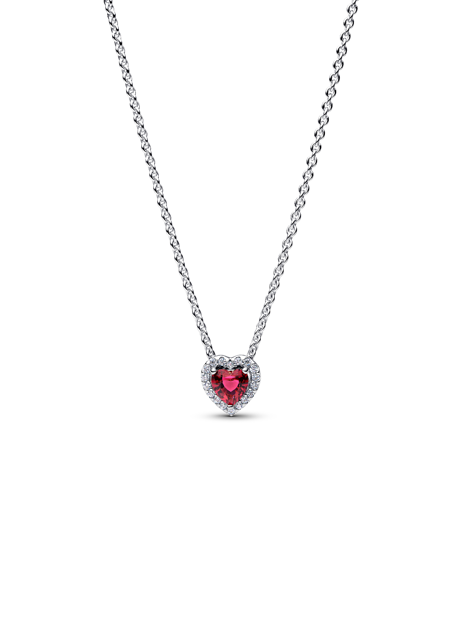 Collar Collier corazón rojo  elevado