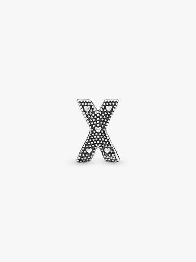 Charm del alfabeto letra X Talla única