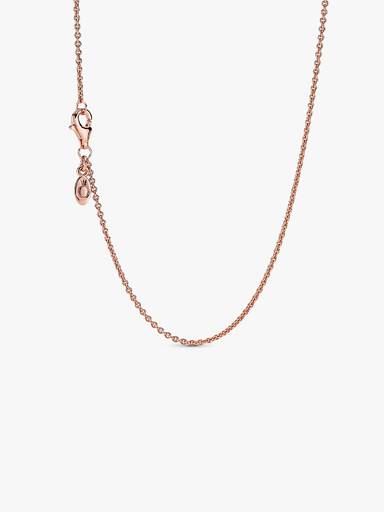 Collar Cadena Clásica Recubrimiento en Oro Rosa de 14k