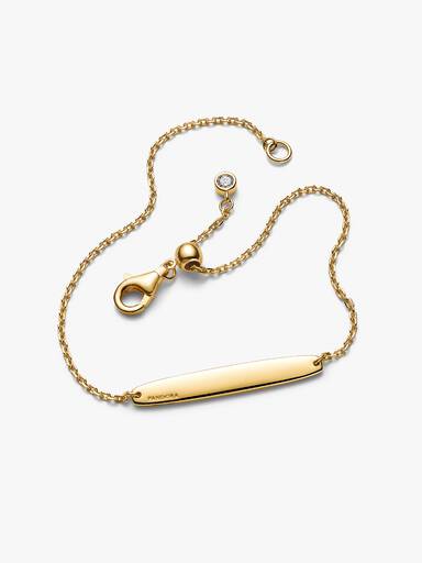 Brazalete de Cadena de Barra Grabable