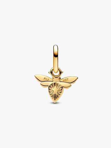 Mini Dije Colgante Abeja Blanca