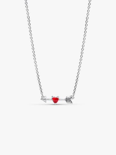 Collar Flecha y Corazón Cristal de Murano 50 cm
