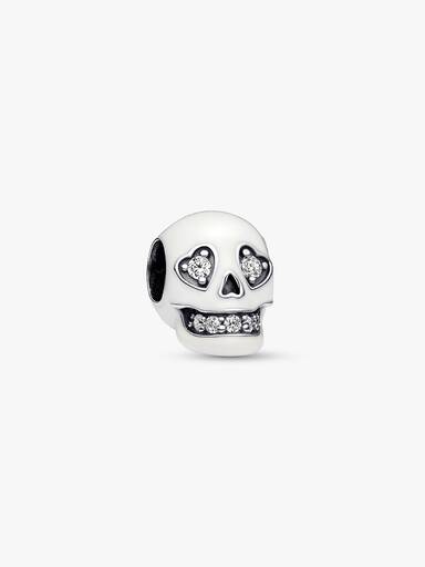 Charm Calavera Brillante que Brilla en la Oscuridad