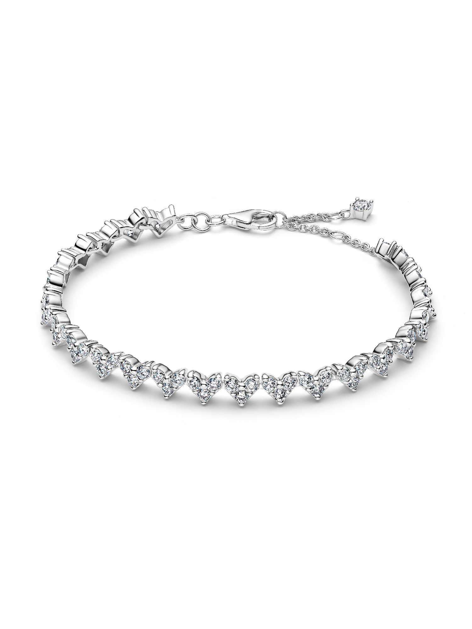 Brazalete Corazón Triple Piedra