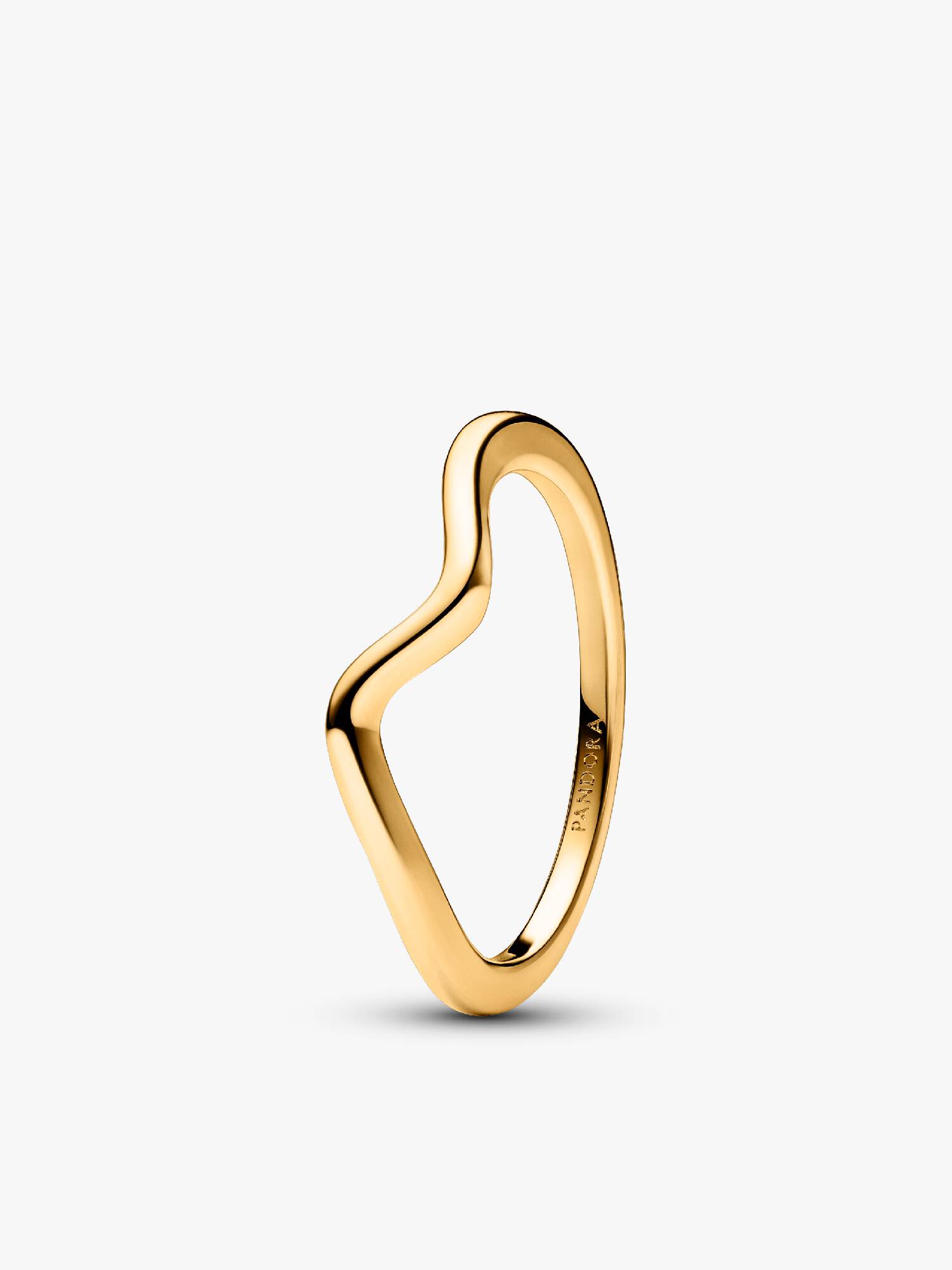 Anillo Ola Pulida Oro
