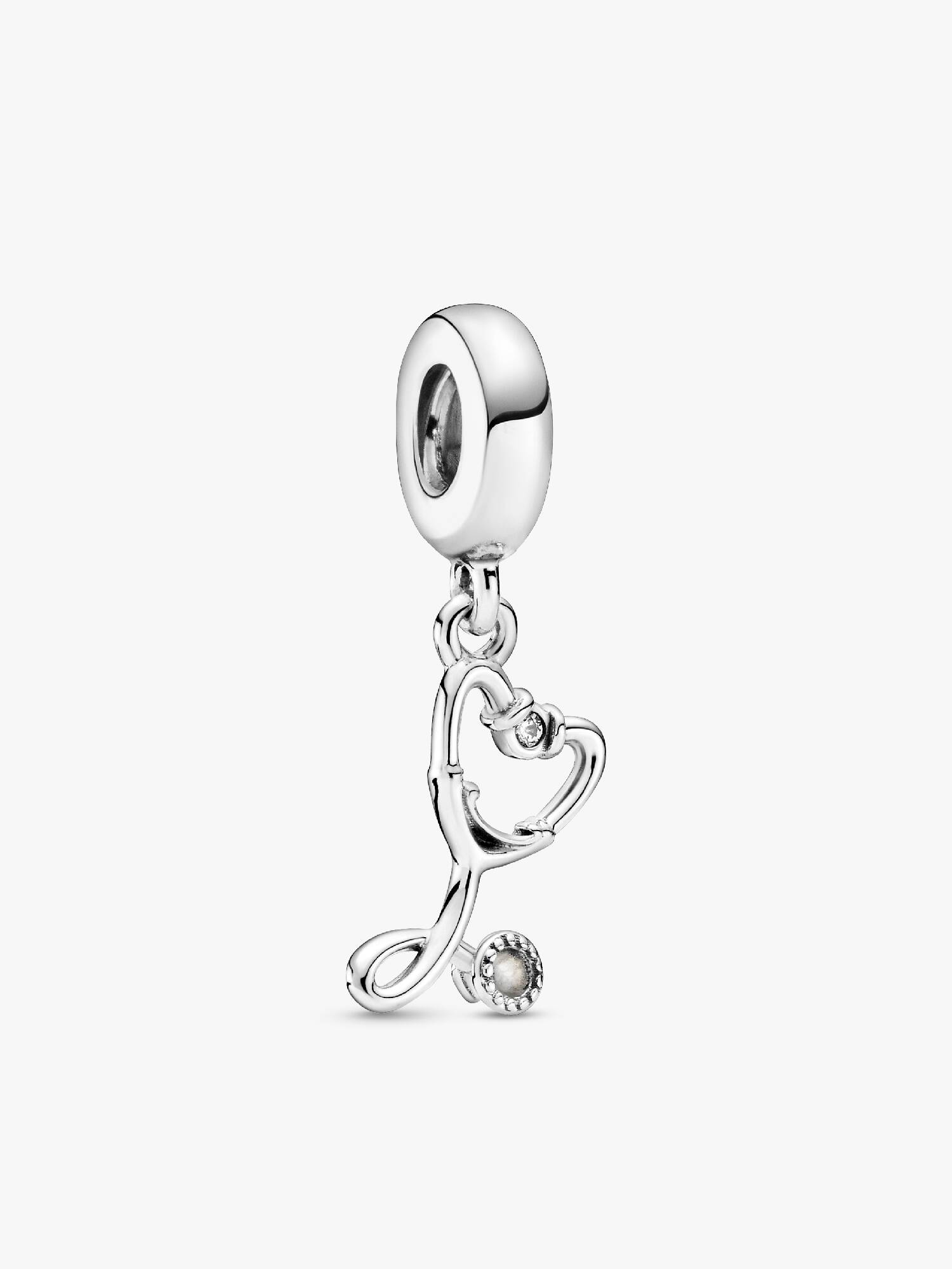 Charm colgante de Estetoscopio en forma de corazón