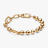 Brazalete de Eslabones Link y Cuentas Metálicas Pandora ME en Oro 14k Brazalete de Eslabones Link y Cuentas Metálicas Pandora ME en Oro 14k