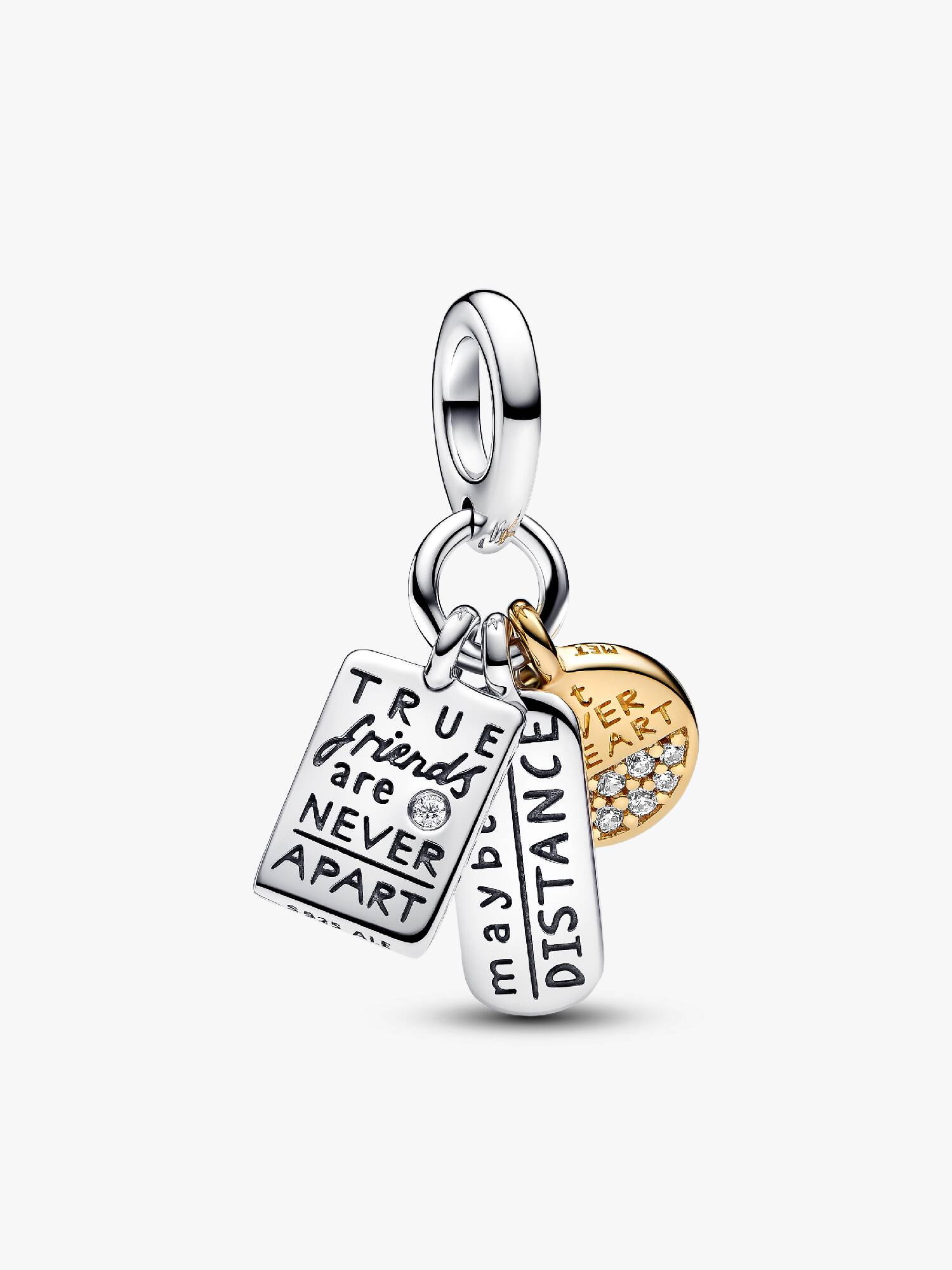 Charm Colgante Triple Amistad Talla única