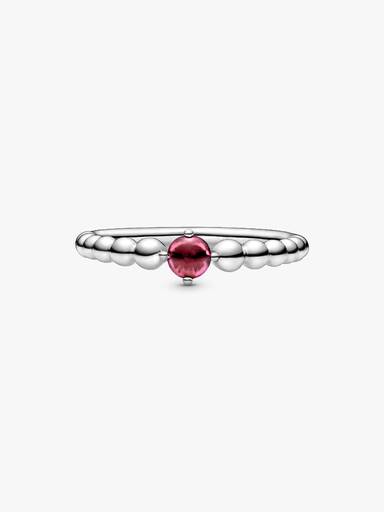 Anillo de cuentas con piedra natal de julio