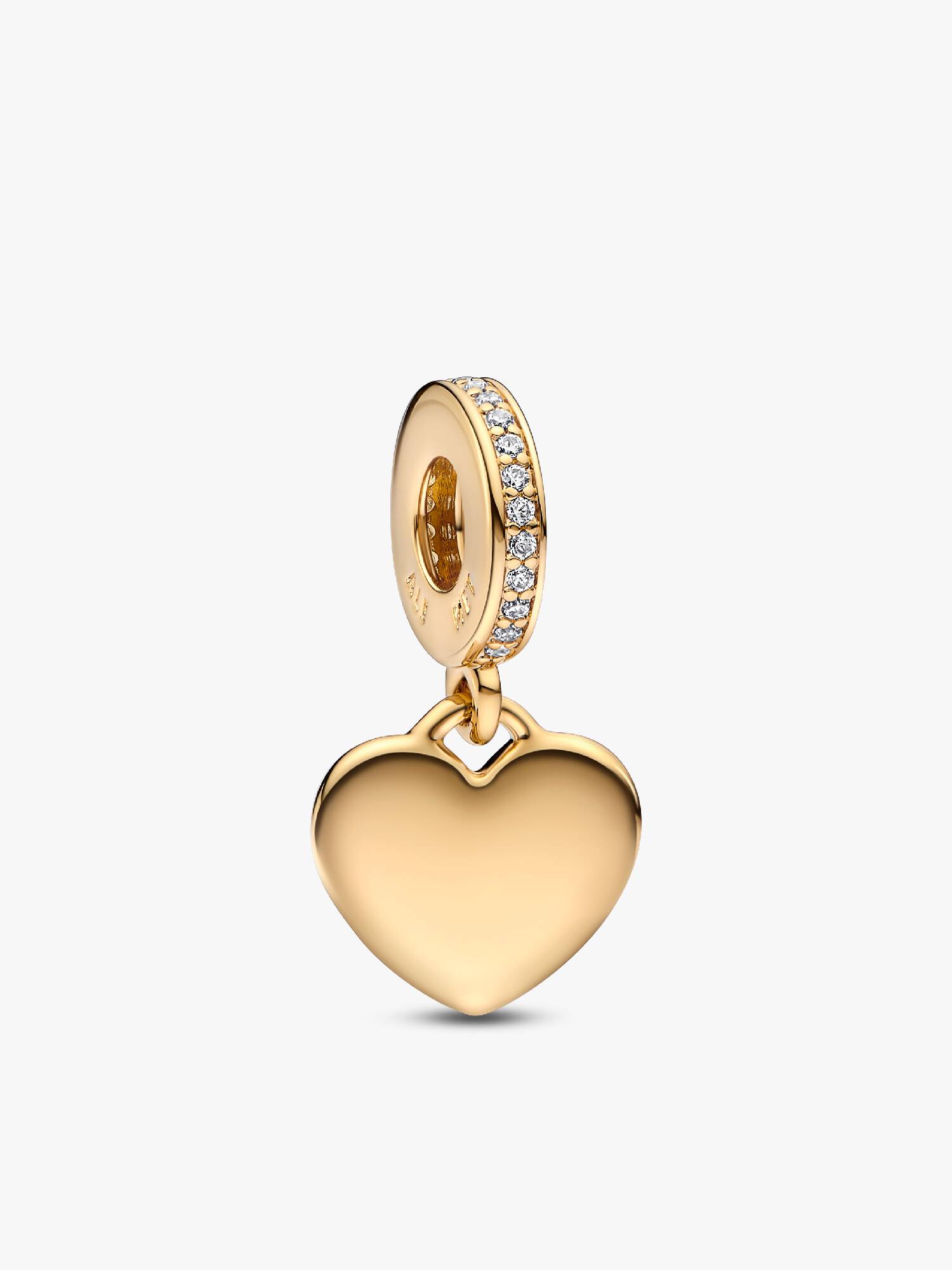Charm colgante Corazón grabable Talla única