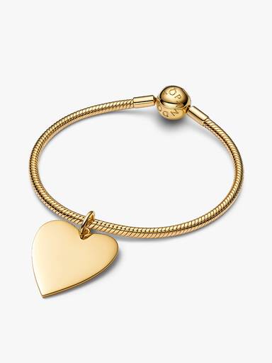 Colgante Etiqueta de Corazón Grabable Oversized