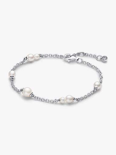 Brazalete de Cadena Estación Perlas Cultivadas de Agua Dulce Tratadas 18 cm