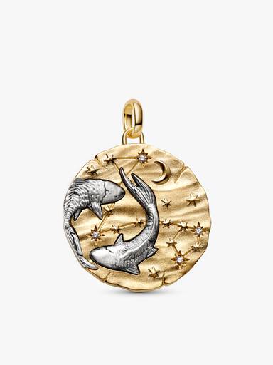 Collar con Colgante Talismán Oversize de Piscis