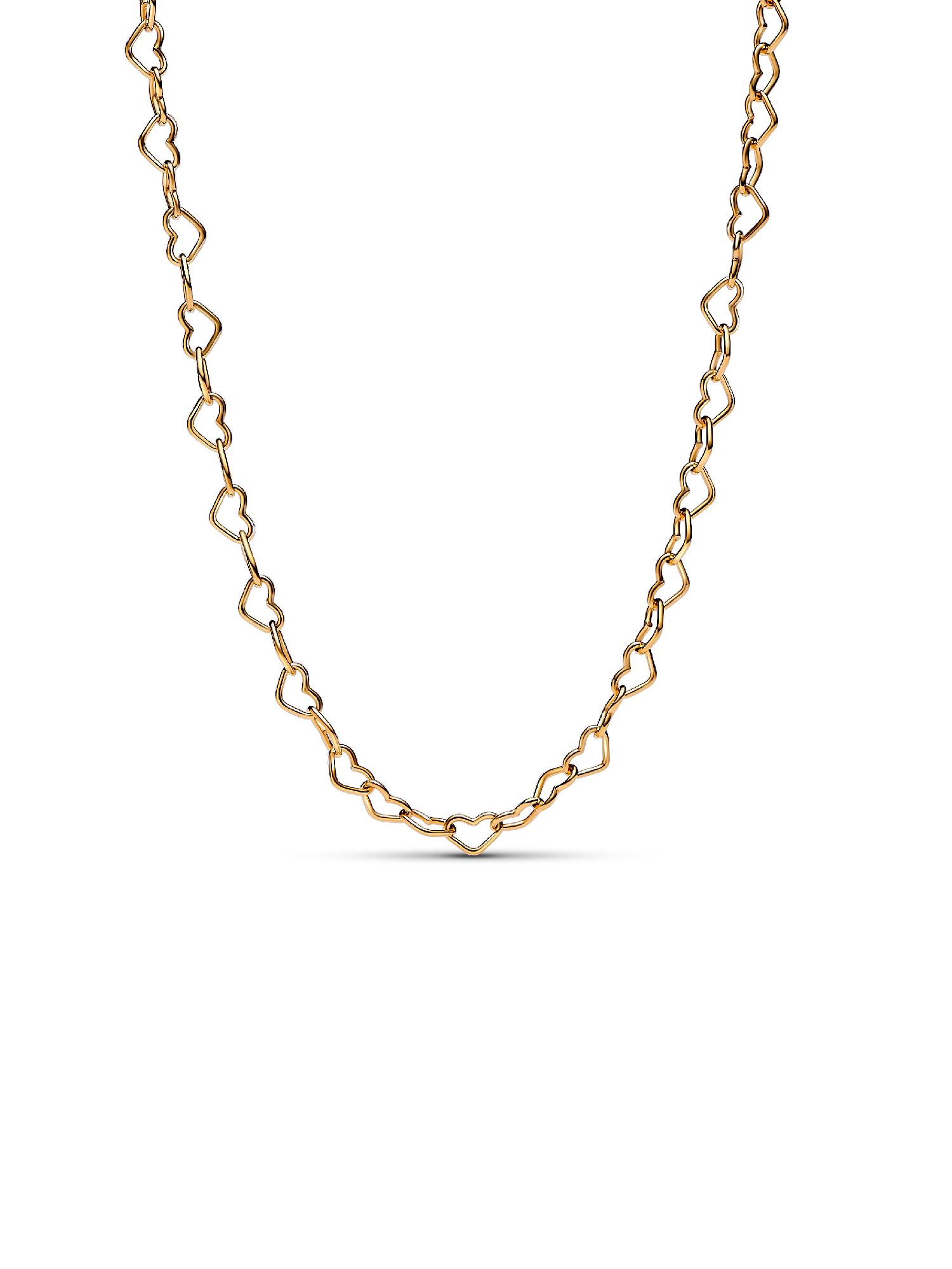 Collar Corazones Unidos Dorado