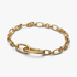 Brazalete de cadena de eslabones ovalados que se puede abrir Brazalete de cadena de eslabones ovalados que se puede abrir