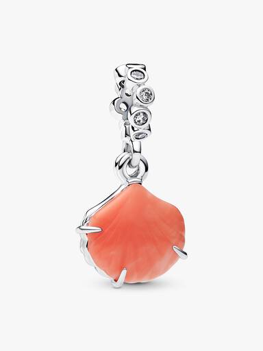 Dije Colgante Doble Concha Coral