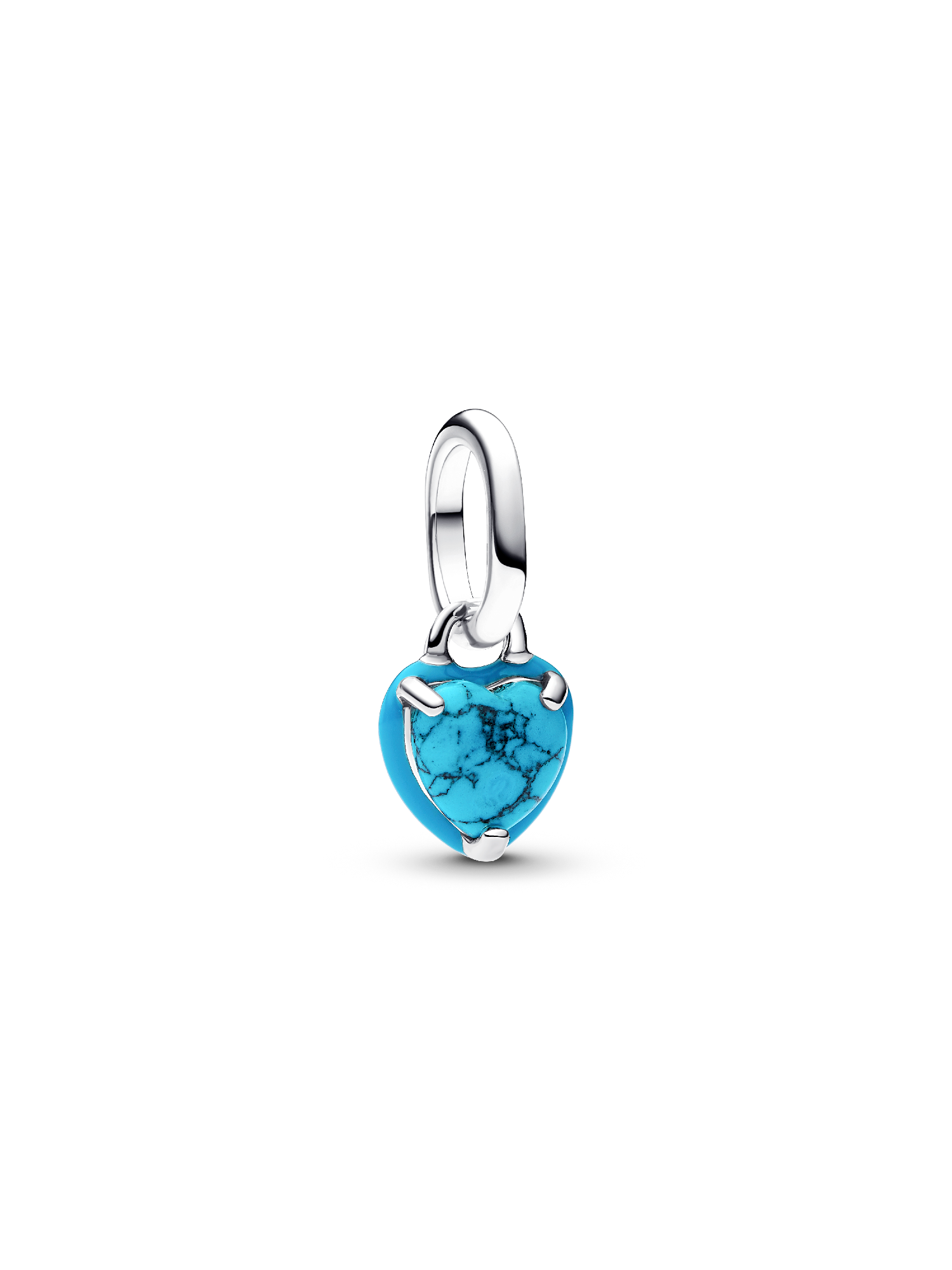 Mini Dije Colgante Corazón Turquesa