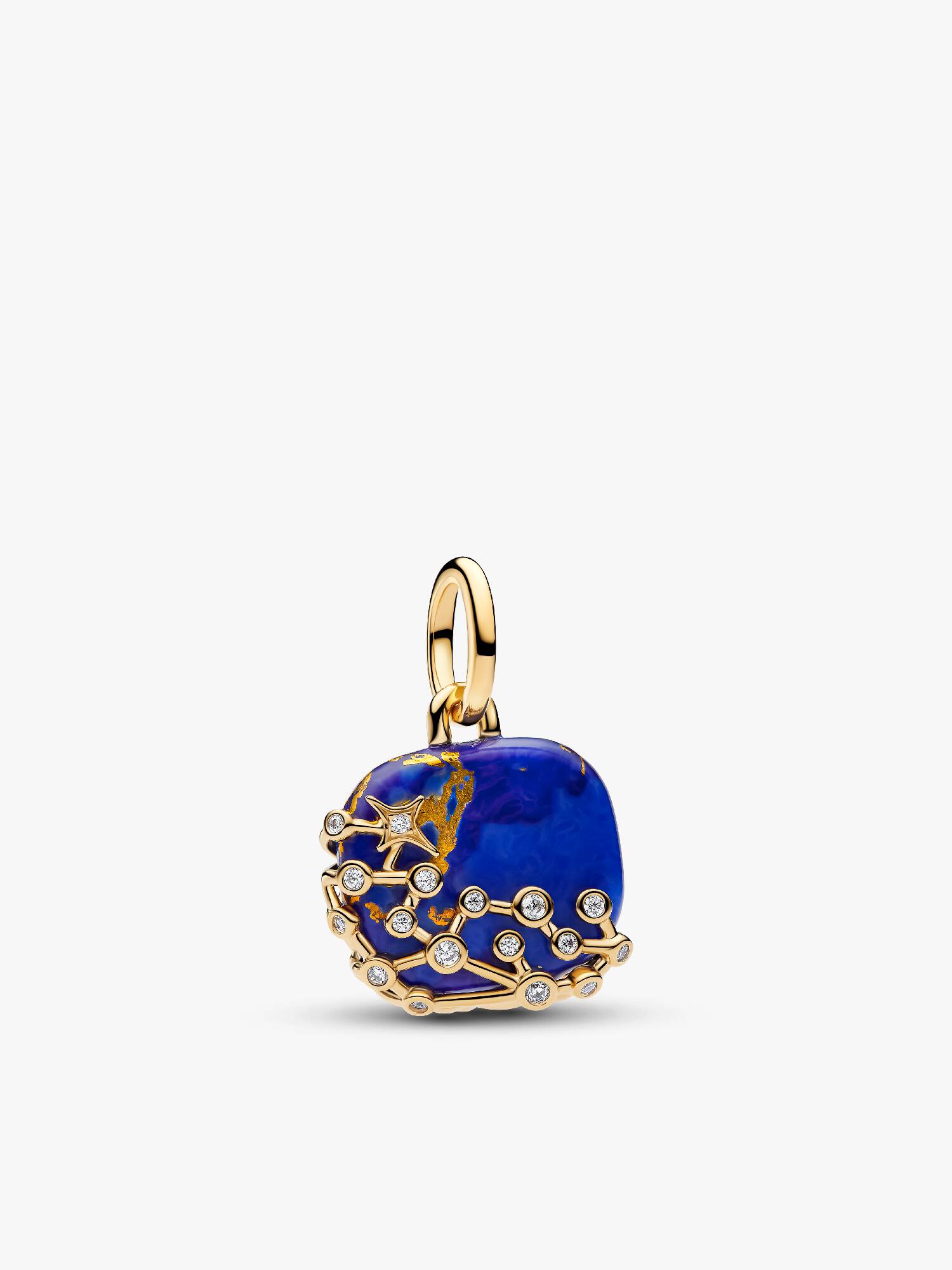 Charm colgante de constelación azul celestial
