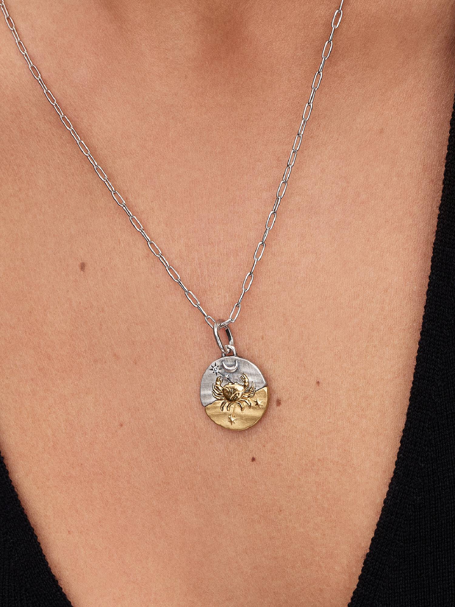 Charm medallón  Signo del Zodiaco Cáncer