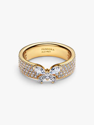Anillo Brillante Mariposa audaz