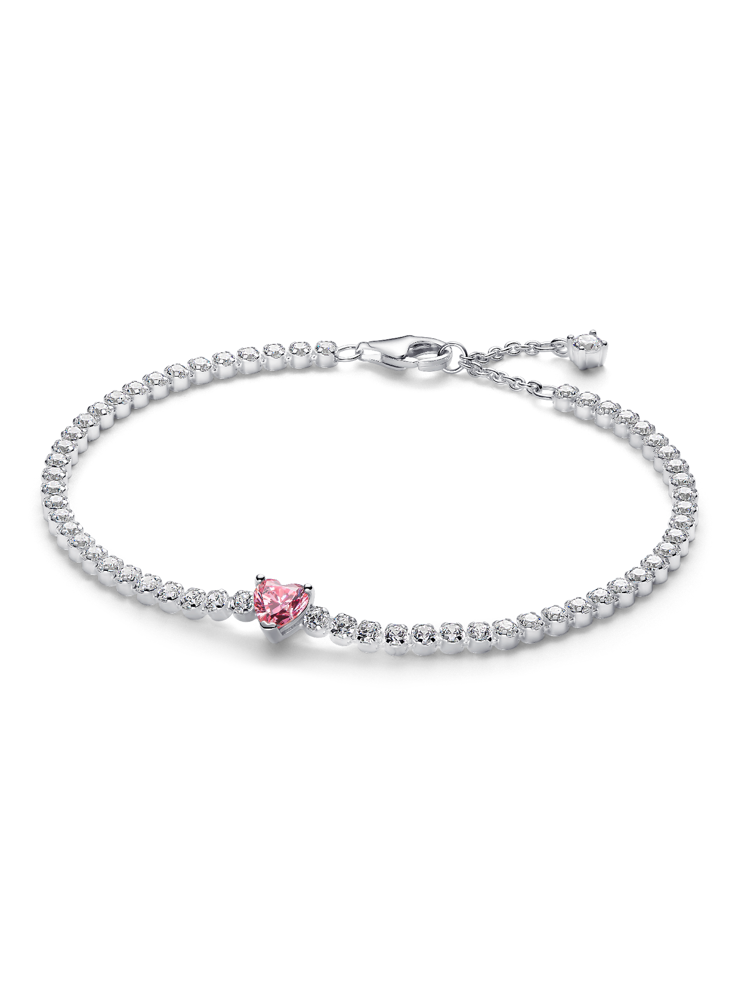 Brazalete de tenis Corazón rojo brillante