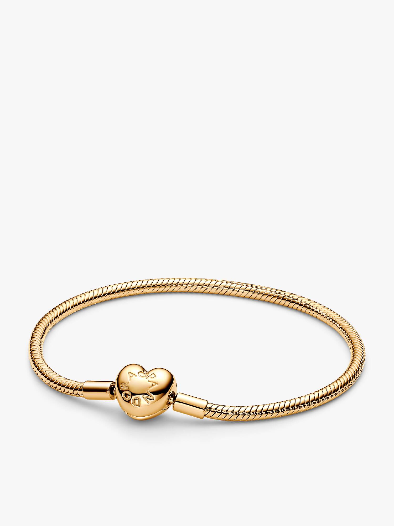 Brazalete Pandora Moments Cadena de Serpiente con Cierre de Corazón