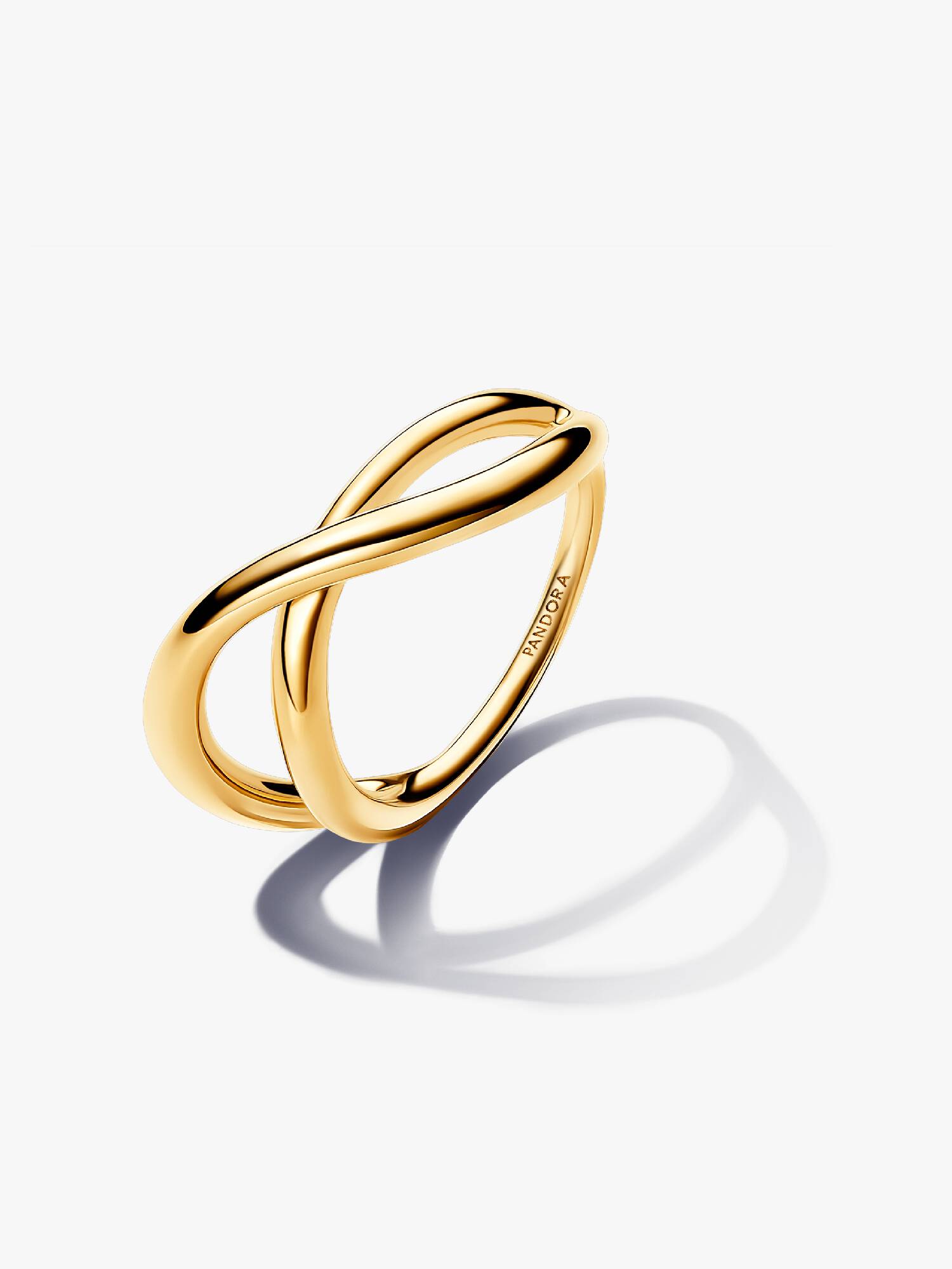 Anillo Infinito Forma Orgánica Oro