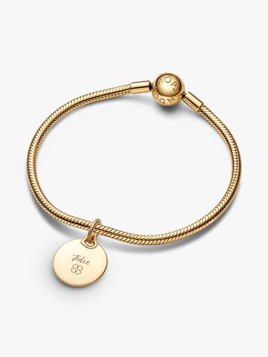 Charm colgante placa redonda grabable