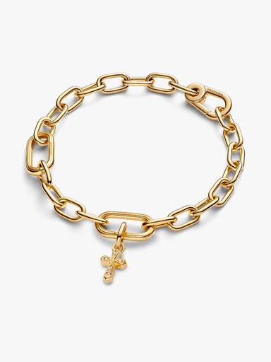 Mini charm colgante cruz brillante
