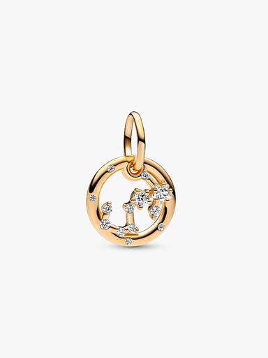 Charm Colgante Zodiaco Escorpio Recubrimiento en Oro de 14k Talla única