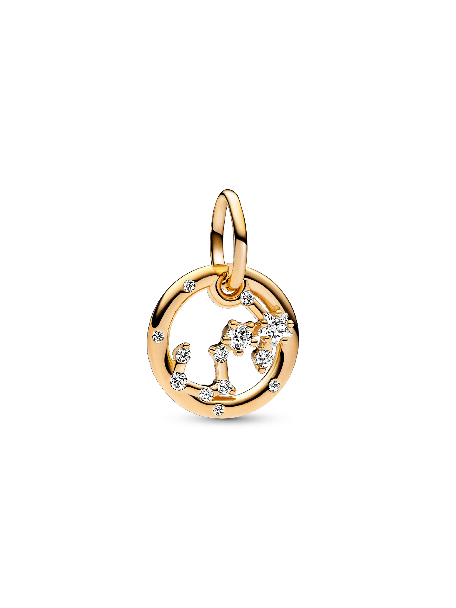 Charm Colgante Zodiaco Escorpio Recubrimiento en Oro de 14k Talla única