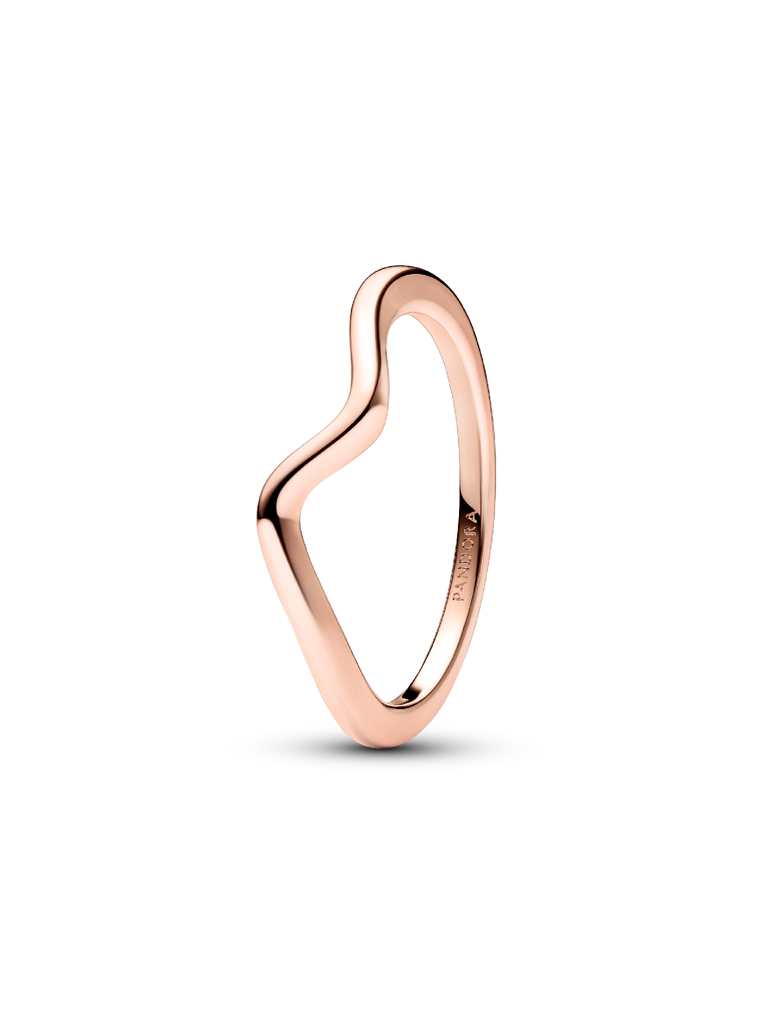 Anillo Ola Pulida Rosa