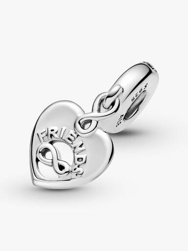 Charm colgante Corazón amigas para siempre
