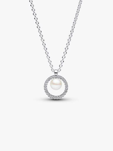 Collar Pavé y Perla Cultivada de Agua Dulce Tratada