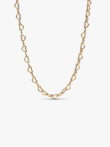 Collar Corazones Unidos Dorado