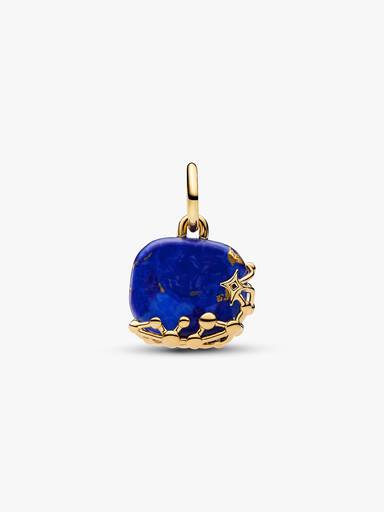 Charm colgante de constelación azul celestial