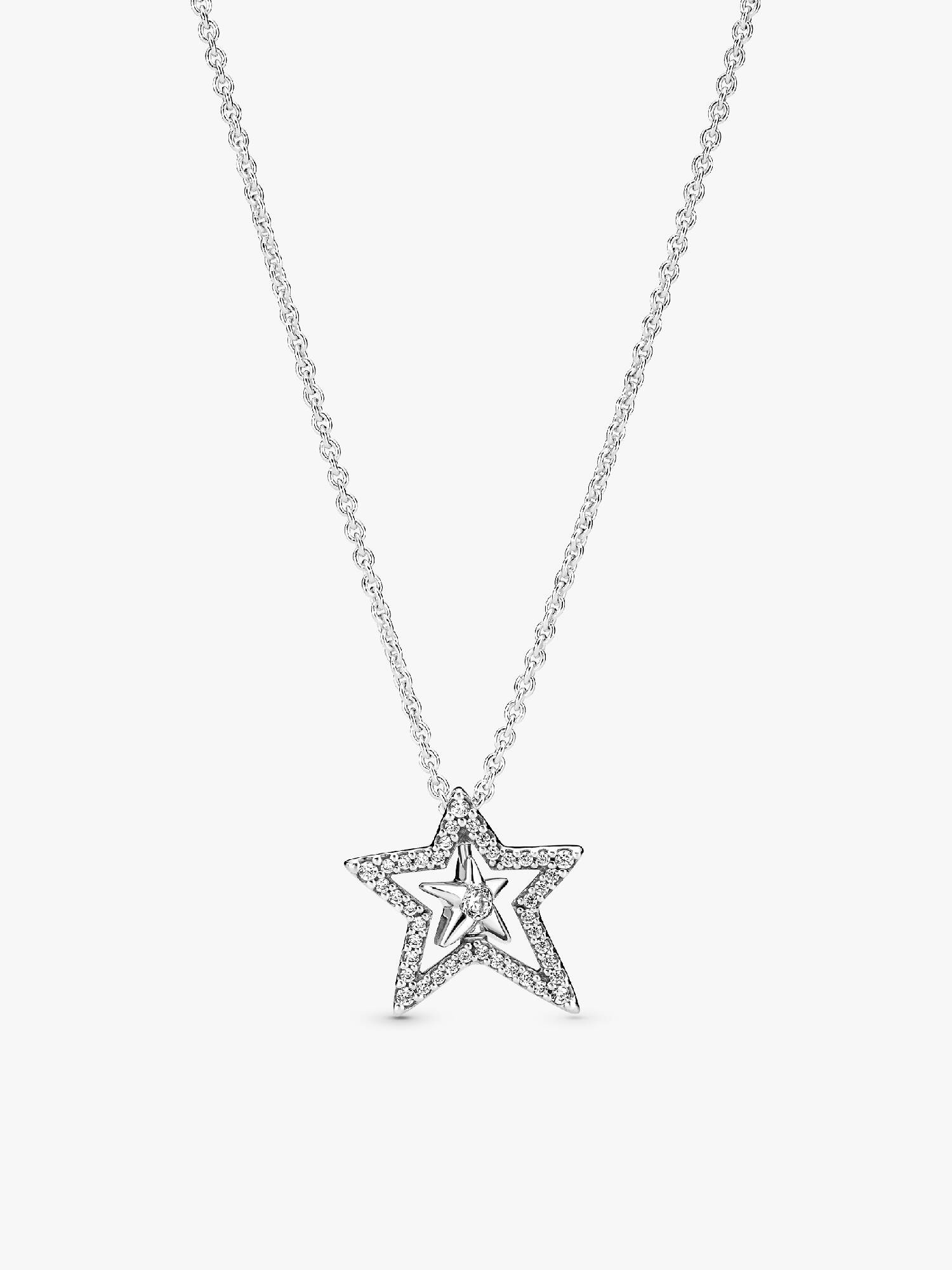 Collar collier Estrella asimétrica en pavé