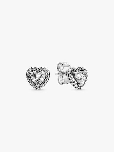 Aros de botón Corazón elevado
