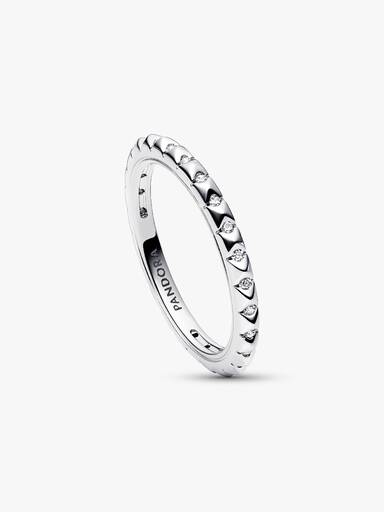 Anillo Pirámides con Bañado en Oro Rosa 14k Pandora Me