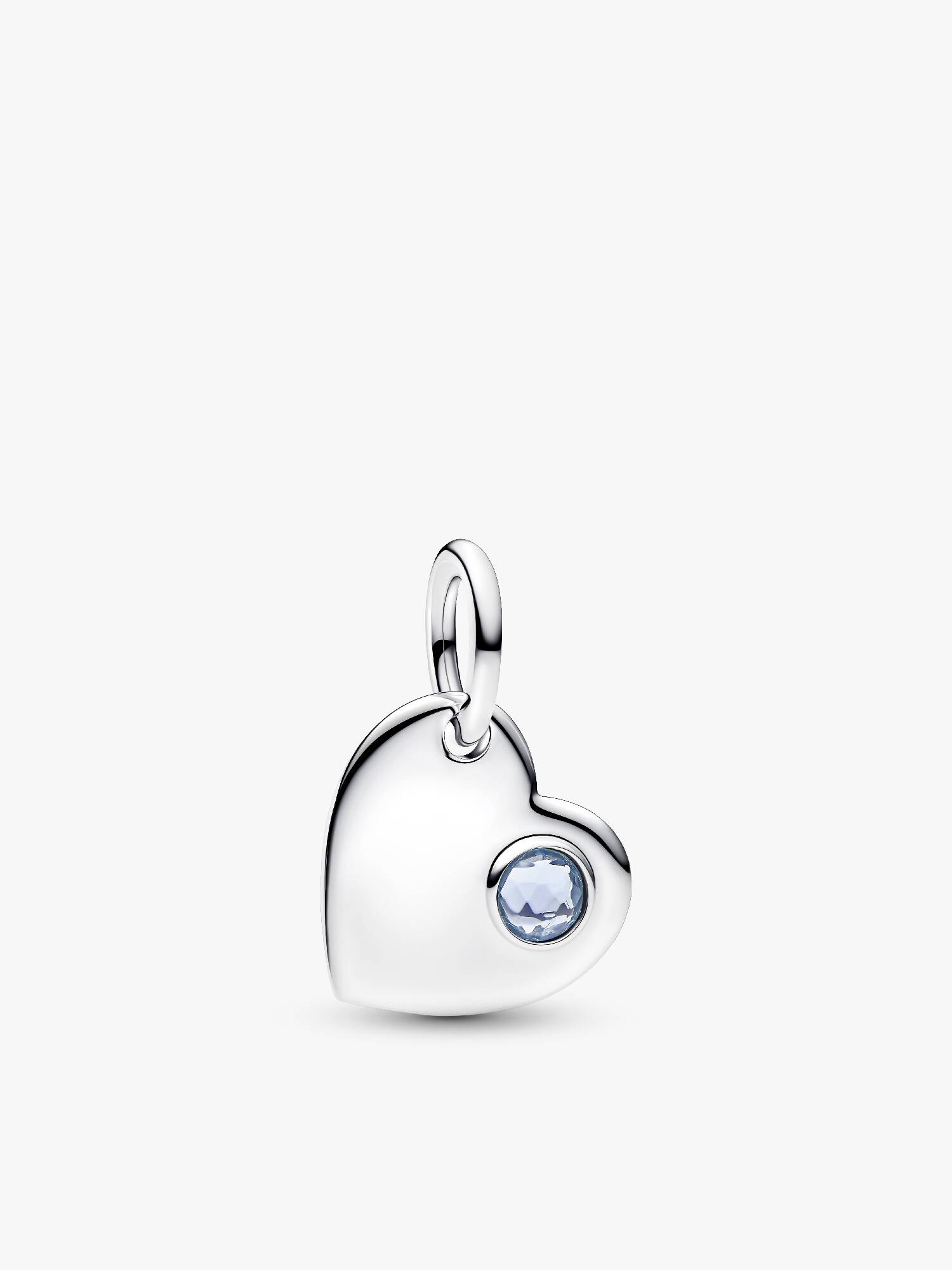 Charm Colgante Corazón de piedra Azul Aguamarina Grabable